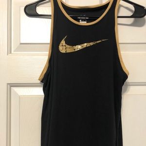 Nike black & gold tank